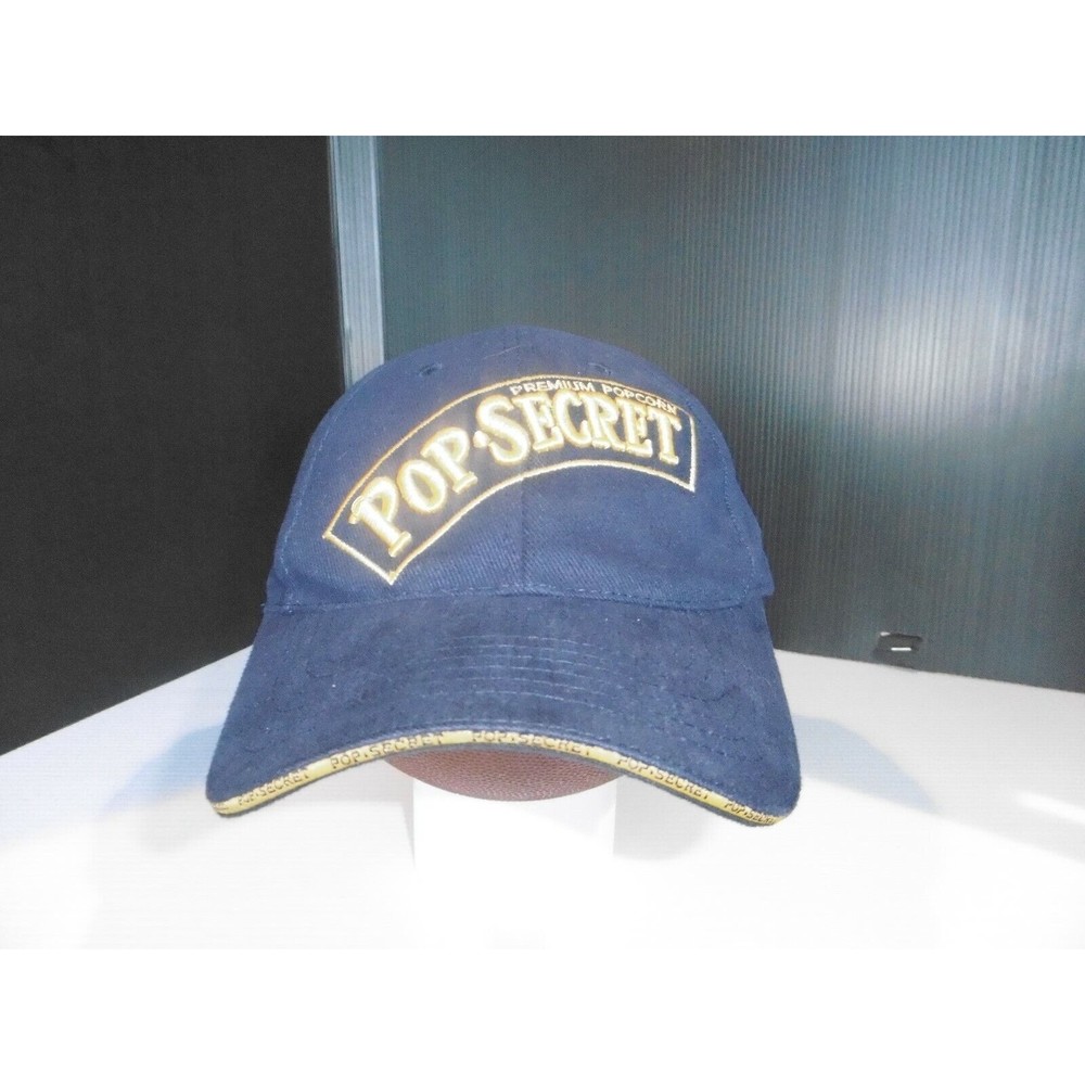 Pop Secret Popcorn Premium Hat Blue Rare 3D Logo Embroidered General Mills